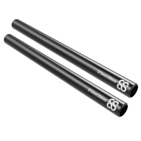 8Sinn 20cm 15mm Black Rods 2pcs - 2x czarny pręt
